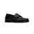 Yves Saint Laurent圣罗兰女鞋 皮革乐福鞋黑标全黑漆皮皮鞋 百搭单鞋 43.5
