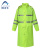 阿力牛 ASF290 加长款风衣式雨衣 防水透气工地劳保雨衣 荧光绿 L 