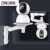 免打孔适用于监控摄像机支架室内摄像头架子吊装壁装360 大号置物架(无痕贴款)