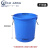 垃圾桶加厚大号带盖商用厨房户外环卫塑料桶大容量工业圆形桶 60升白无盖垃圾袋