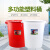 欣方圳 环保垃圾桶 65号带盖圆桶 大红色