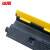 冰禹 电缆保护槽线槽板 线槽减速带压线板 PVC盖板一线槽 1000*260*60mm 1个 BYxx-97