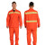夏季短袖长袖环卫工装道路清洁高速养护反光条工作服套装薄劳保服 001橘黄色长袖款 XL