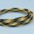蛇皮网6mm三织加密型PET编织网尼龙网避震网护线网套线网管工业品 黑黄