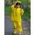幼儿园男女儿童套装雨衣背带雨裤连体安吉游戏服两用款防水全身 901黄色(单上衣) L
