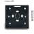 汉顿QE黑色复古拨杆面板86墙壁电源插座个性创意北欧工业风 黑色错位五孔 