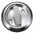 稳斯坦 W7041 隐形门锁304不锈钢 圆形嵌入式暗拉手室内隐形拉环门锁单面锁 青古铜