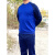 圆领衫长袖正版新款蓝色春秋上衣T恤打底衫男长袖圆领卫衣休闲t恤 圆领衫 175/92-96