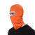 电焊面罩焊工专用隔热防防烤脸晒薄款冰丝头套防尘防护装备遮阳帽 单孔头套橙色