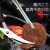 花乐集ABDT304不锈钢食品夹子韩式烤肉夹牛排面包夹烤肉剪刀烧烤防烫夹 9寸红柄夹(201材质)