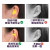 瑞谧降噪可塑形消音耳塞工厂耳罩防耳套学生噪音打呼噜睡觉防护耳塞 塑形烈焰红+眼罩 M