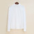 路施南立领长袖衬衫女士春季职业打底上衣百搭时尚设计感休闲通勤白衬衣 白色 L1159 L