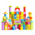 TLXT儿童桶装积木3男孩女孩拼装木头宝宝力玩具1-2 100粒城市桶装+40粒+人物+拼图
