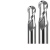 芙蓉花（FURONGHUA）铝用钨钢合金球刀R2.1 R2.2 R2.25 r2.3 R2.4 R2.6 R2.7 R2.752.8刃具 