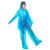 一次性套装雨衣连体两件套分体雨裤户外徒步加厚防水男女通用 封脚分体加厚蓝色 均码