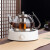 法漫玫日本进口品质电磁炉专用烧水壶电磁炉玻璃烧水煮茶壶 养生壶平 1100ml E款+800W黑色电陶炉