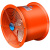 轴流风机工业排气扇强力厨房排油烟排风扇静音高速圆筒管道抽风机 10寸标准型 铝合金风叶