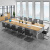 简约会议桌椅组合大小型多人洽谈长条桌子工作台办公室会议 2.0*1.0m(适合6人)
