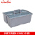 B-039塑料小号手提式工具篮清洁收纳盒保洁车盒分类栏子 B039D手提工具蓝