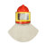 YHGFEE全封闭供氧式喷砂头盔 可调温喷砂帽内置安全帽打磨喷漆防护专用 供氧式白帆布喷砂帽双层弧镜PSMGY02