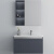 箭牌（ARROW）APGMD9G3259-JJ4浴室柜组合 现代简约洗脸镜柜套装陶瓷一体盆90CM