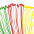 保拉(Paola) 彩色尼龙扎带红黄蓝2.5×150mm（300根）捆/绑/理/束线带5862