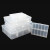 固万基（GUWANJI）多格零件盒小螺丝样品盒电子元件透明塑料收纳盒储物工具分类格子 101加厚18格零件盒-不可拆