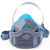 1502防尘口罩工业粉尘透气口鼻罩装修电焊硅胶防毒面具呼吸器 面具+60片活性炭棉 收藏送护目