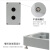 金属铸铝防水按钮盒孔径22端子开关盒 铝合金123456孔户外接线盒 6孔(双排)188X120X78