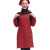 广告围裙定制LOGO印字工作服宣传厨房女男微防水礼品订制 暗红色 不含头巾袖套