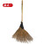 鸣固 手工扫把 （10个装）清洁扫把 环卫工扫把 黑皮金枝竹扫把大扫把 1.4米ZJ3388