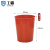 工霸（GONGBA）垃圾桶 纯色无盖垃圾篓 西柚色 HTSZ-2010 200*245mm 5L 1个