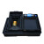 加厚防静电零件盒塑料胶周转箱电子元件盒黑色托盘方盘手机物料盒 H小13#(375*310*30mm)