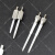 百千分表高度规M2.5塑钢测针POM塑胶测头防划伤测针防磁绝缘测针 平尖测针--M2.5直径1.0长20