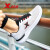 特步（XTEP）男鞋运动鞋子男透气跑步鞋夏季新款软底网面鞋男旅游鞋 白黑 39
