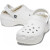 卡骆驰（crocs） 洞洞鞋加绒保暖沙滩鞋女士经典厚底春秋凉鞋舒适 白色 7