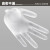 百舸 一次性手套 透明50只 耐用PVC手套家务食品餐饮用厨房清洁加厚防护手套 10盒装
