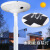 涵时尚新款led庭院灯圆形一体化户外广场UFO景观路灯公园小区庭院灯 5米太阳能大号整套