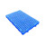 JN JIENBANGONG 加厚塑料托盘仓库垫板塑胶卡板地台板网格栈板防滑防霉防潮板地垫 圆形孔蓝色600*400*50mm