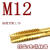 镀钛丝锥机用手用丝锥螺旋先端丝攻M2M2.5M4M5M6M8M10M12 先端M12(1支)