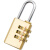 龙禹盛 密码挂锁防盗拉杆箱锁背包锁柜门锁 3轮密码锁（中号） 一个价
