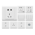 德威狮正泰开关插座7Z经济白色墙壁面板简装五孔小板86型空 双USB五孔