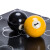英辉INVUI 台球子黑8桌球美式球大号球16彩水晶球台球桌配件用品57.2mm
