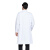 劳博士 LK043 白大褂 工作服学校化学实验室服护士服药店工装白色 纽扣袖 女2XL
