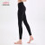 优卡莲 瑜伽服新款 弹力舒适高腰健身瑜伽九分裤BPW206 BK黑色 XL