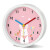 鹏创兔子小闹钟起床神器女孩专用学生用可爱卧室卡通钟表儿童新款2023  NZ340方形粉色-彩色针 13厘米
