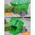 塑料环卫垃圾车 大型垃圾桶小区物业学校手推保洁清运车环卫车 绿色