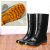 钢米 雨鞋男士水鞋雨靴防滑防水水靴 中筒单层 (单位：双) 39 黑色