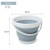 折叠水盆水桶手提可伸缩塑料家用加厚户外车载洗车桶钓鱼桶 汏呺渁硧10L-洃脃