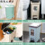 垃圾桶带盖脚踏式大号客厅卧室厨房卫生间厕所简约北欧双开式 蓝色方14.5L+80支垃圾袋